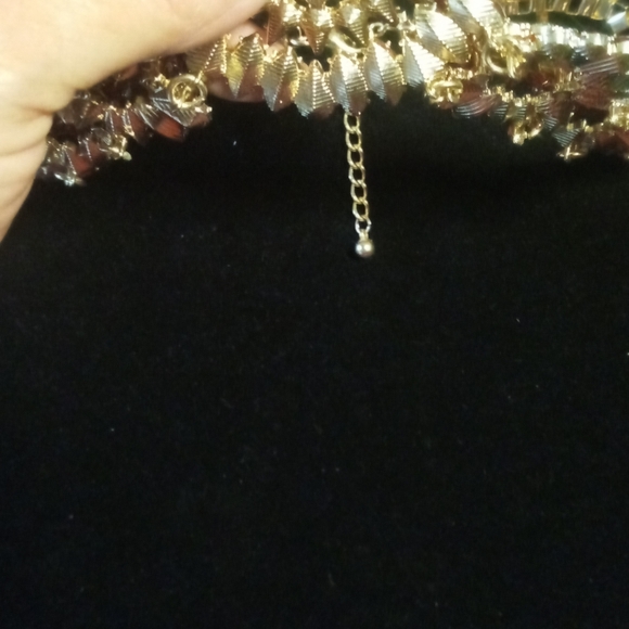 Charming Charlie statement collar bib necklace 18 to 22 inches long - Picture 5 of 11